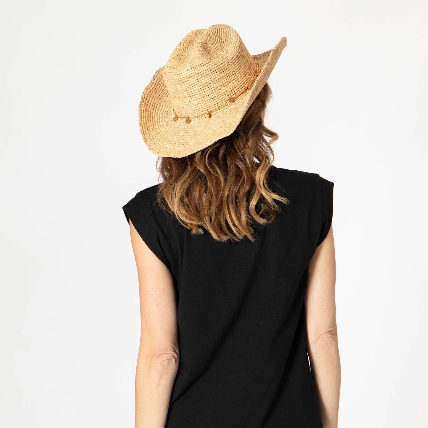 Ines - Women's Crochet Raffia Cowboy