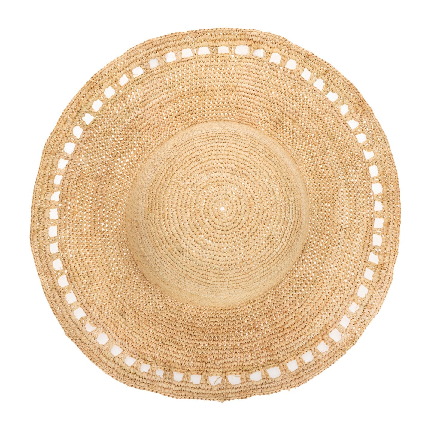 Isla - Women's Raffia Round Crown Floppy