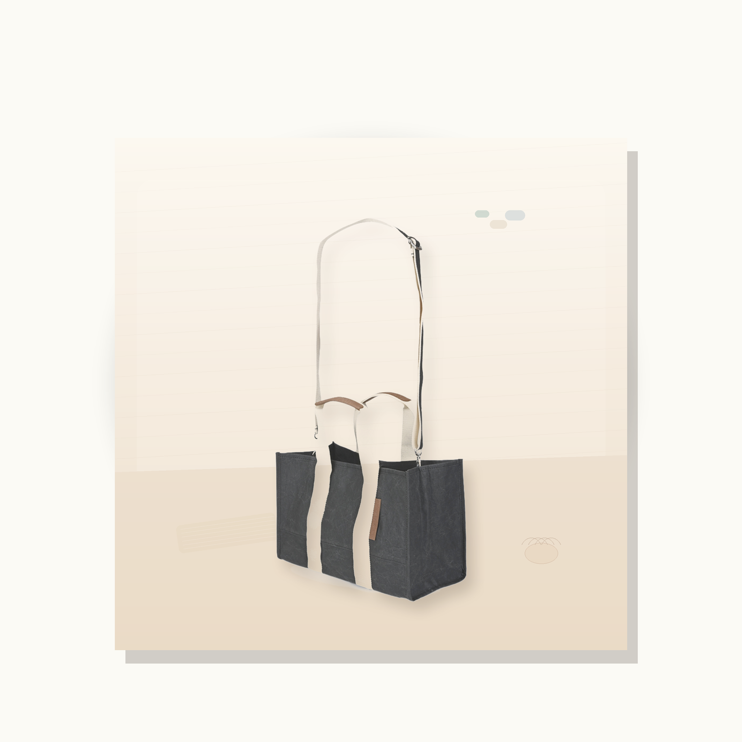 Styled product image for Boxy Tote Mini With Detachable Crossbody Strap