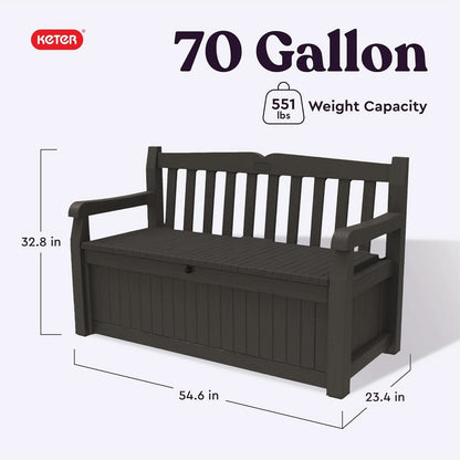70 Gallon Outdoor Storage Bench Box