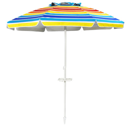 7.2ft Beach Umbrella with Sand Anchor