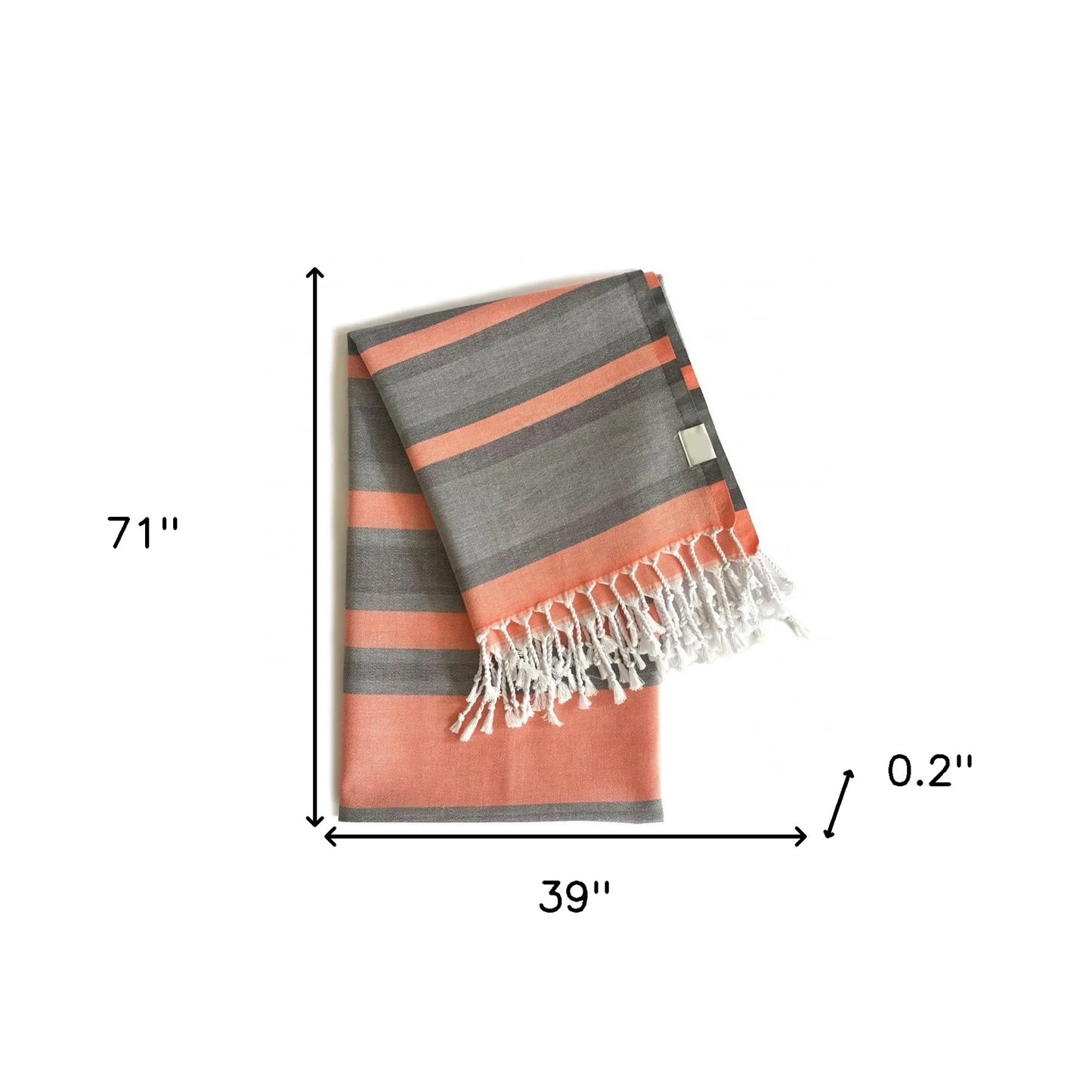Seabrook Stripe Turkish Beach Blanket detail 5