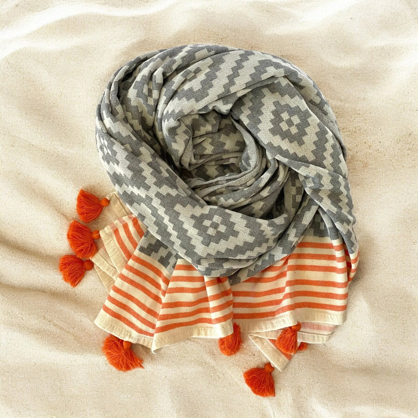 Duskline Turkish Cotton Towel Throw - alternate view 5
