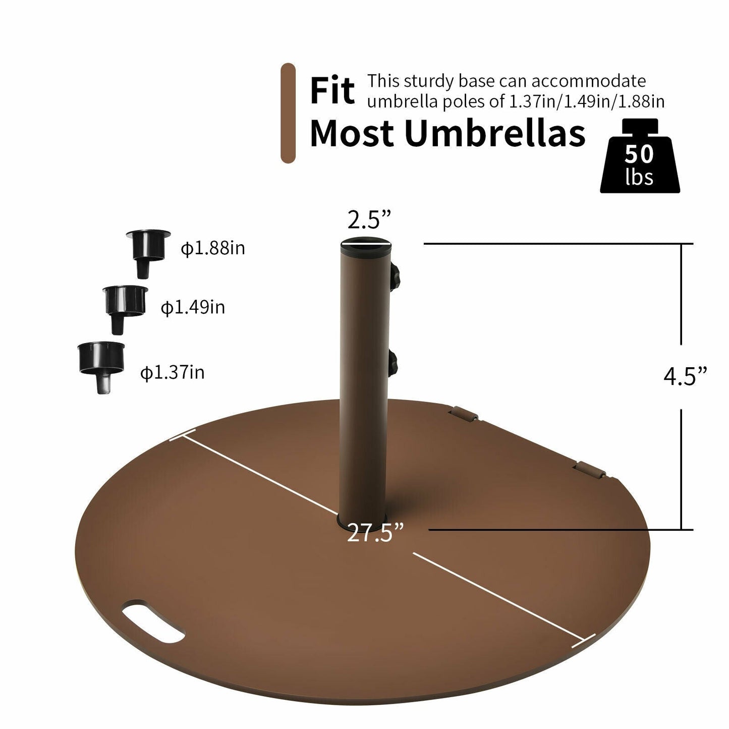 50 lb Wheeled Umbrella Base