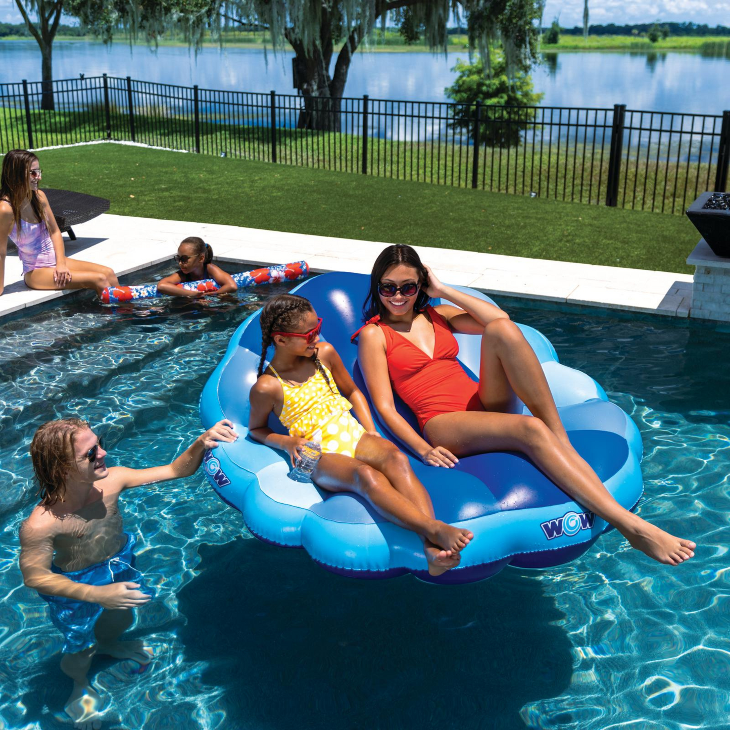 Indigo Mermaid Shell Pool Lounger Float