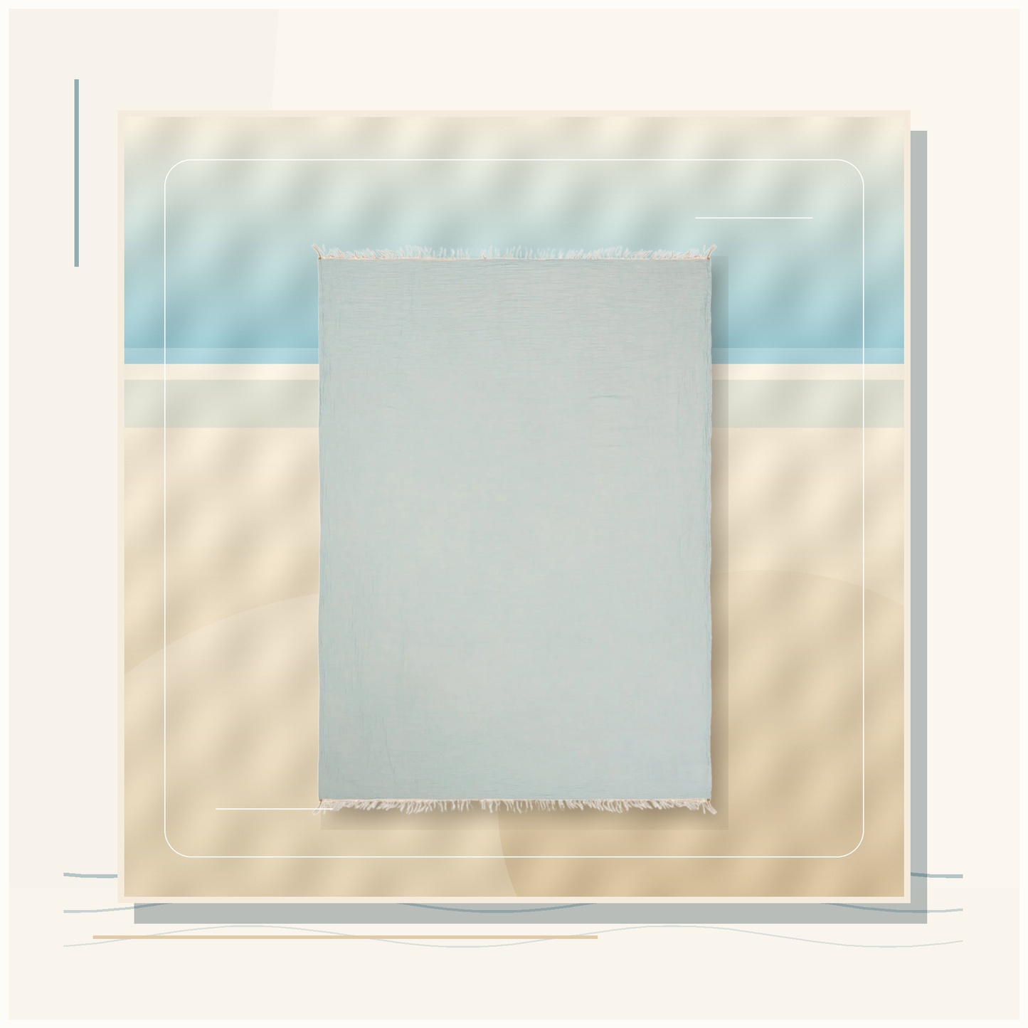 Ember & Coast Shoreline Mat card thumbnail 2026-05-05 for Laguna Coast Turkish Cotton Towel Throw using verified product imagery