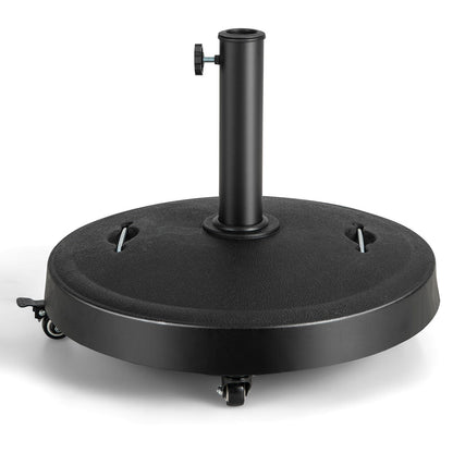 51 Lb Outdoor Umbrella Base with Wheels