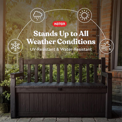 70 Gallon Outdoor Storage Bench Box