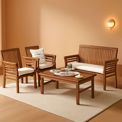 Acacia Outdoor Sofa Set with Coffee Table