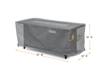 Fitted Rectangular Fire Table Cover