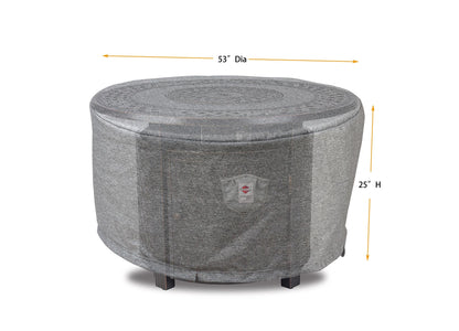 Fitted Round Fire Table Cover