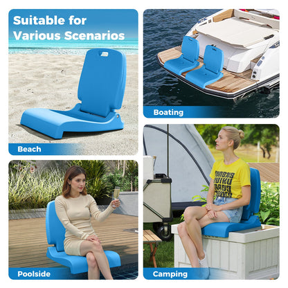 Foldable Poolside Chair with Back Support