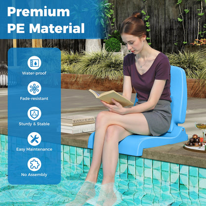 Foldable Poolside Chair with Back Support