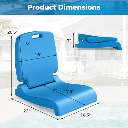 Foldable Poolside Chair with Back Support