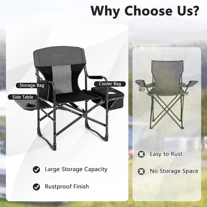 Poolside Director's Chair with Cooler and Side Table