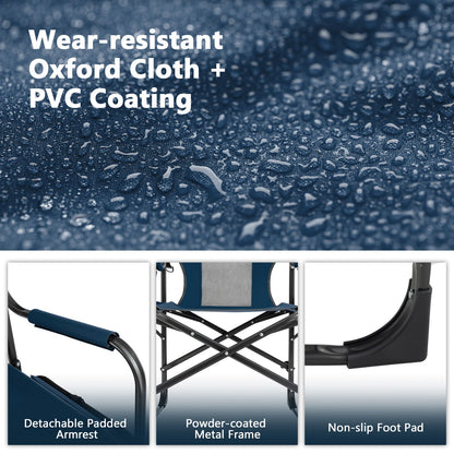 Poolside Director's Chair with Cooler and Side Table