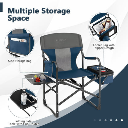 Poolside Director's Chair with Cooler and Side Table