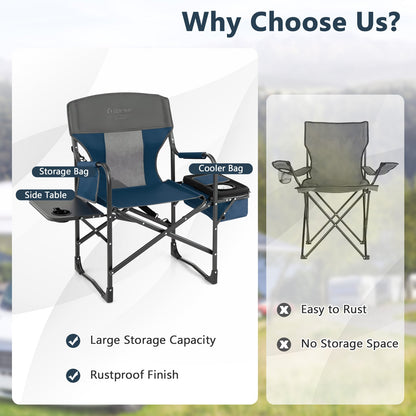 Poolside Director's Chair with Cooler and Side Table