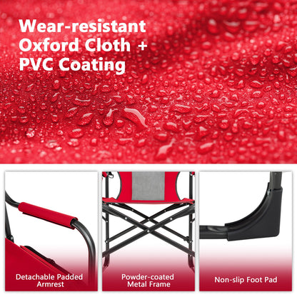 Poolside Director's Chair with Cooler and Side Table