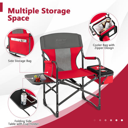 Poolside Director's Chair with Cooler and Side Table