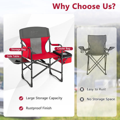 Poolside Director's Chair with Cooler and Side Table