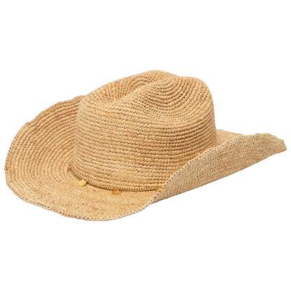 Ines - Women's Crochet Raffia Cowboy