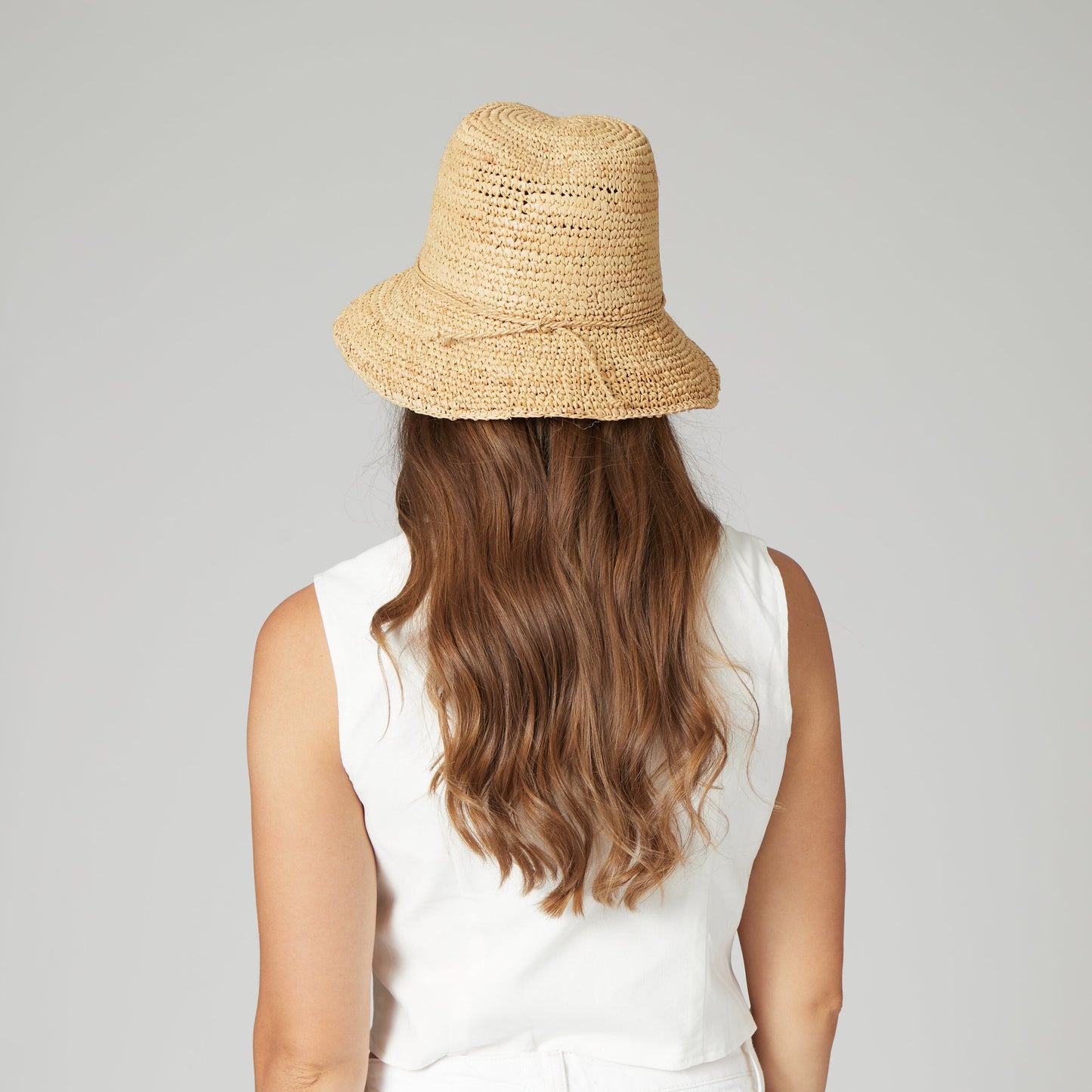 Laguna - Womens Crochet Raffia Bucket
