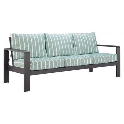 Rolig Green Olefin Outdoor Sofa