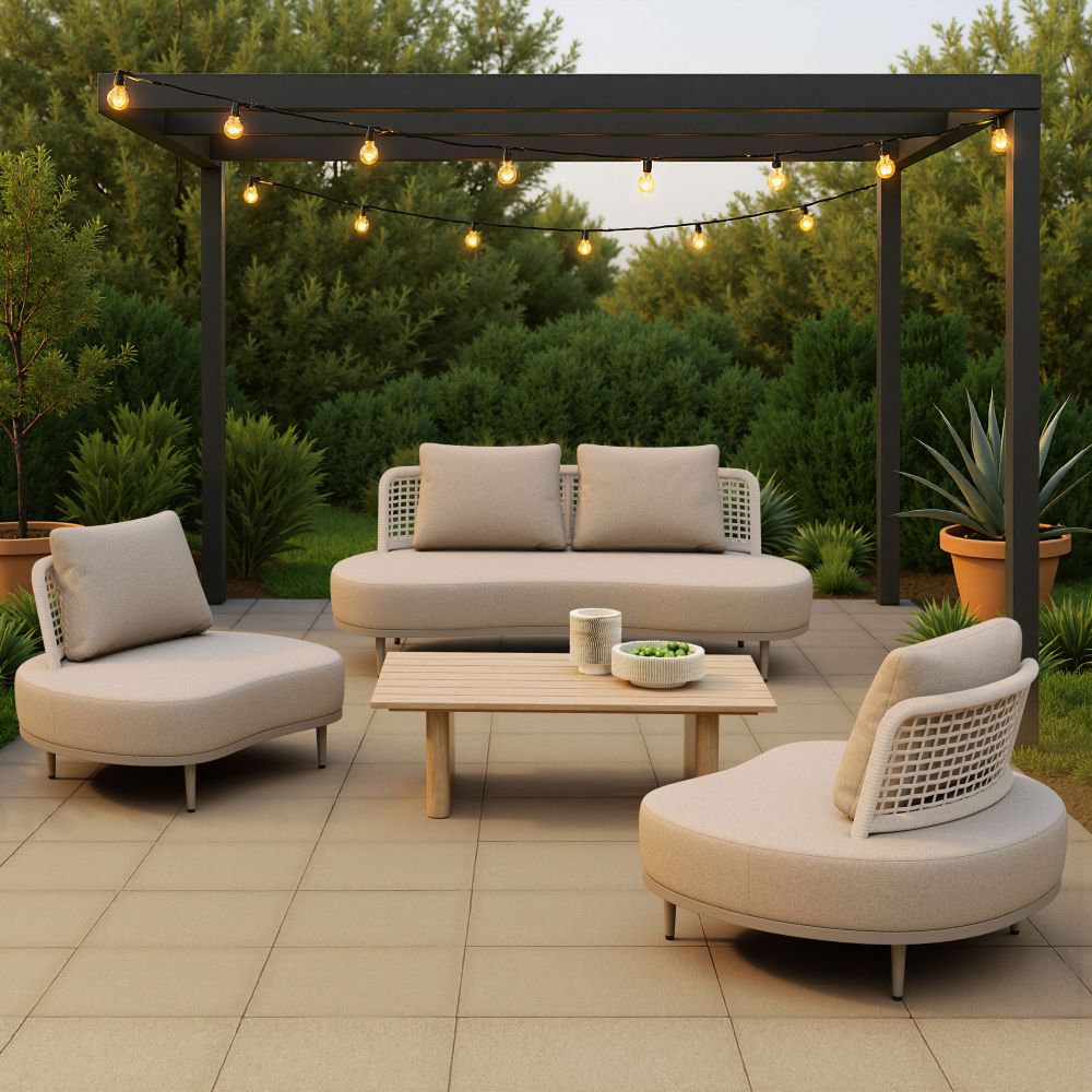 Ruhe Olefin Fabric Outdoor Sofa