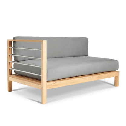 SoHo Teak Patio Sectional with Sunbrella Cushion
