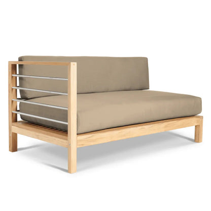 SoHo Teak Patio Sectional with Sunbrella Cushion