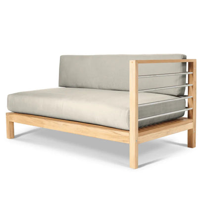 SoHo Teak Patio Sectional with Sunbrella Cushion