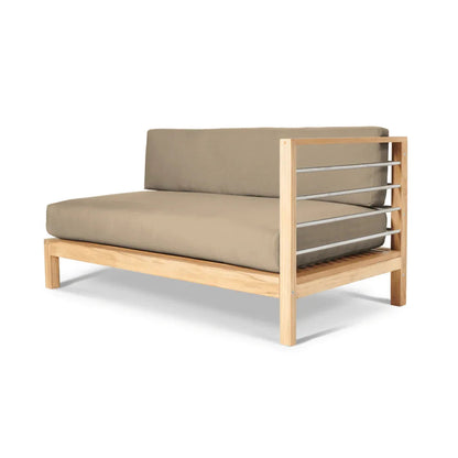 SoHo Teak Patio Sectional with Sunbrella Cushion