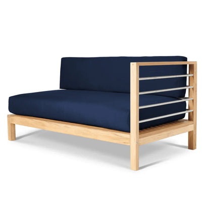SoHo Teak Patio Sectional with Sunbrella Cushion