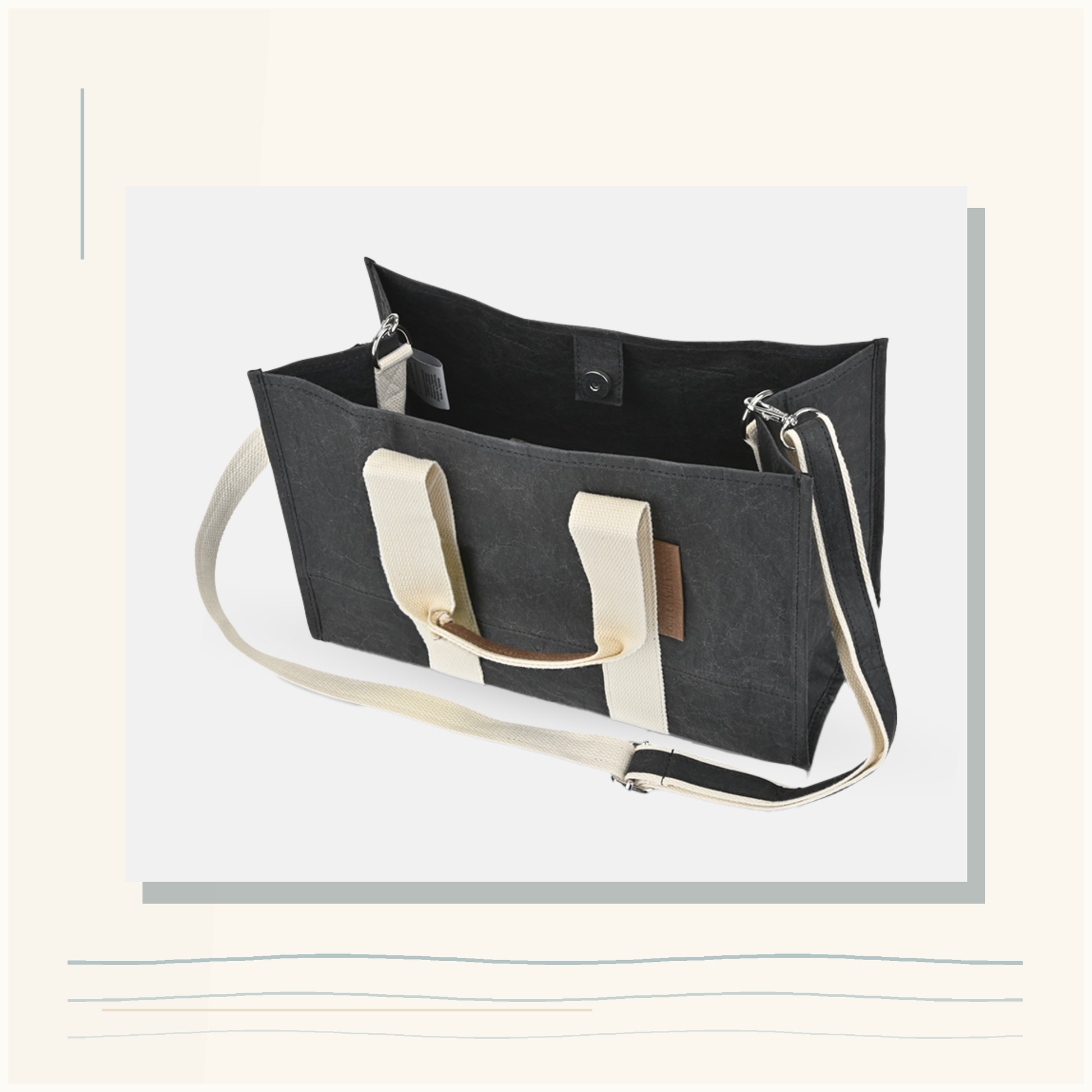 Boxy Tote Mini With Detachable Crossbody Strap plain shoreline mat support image