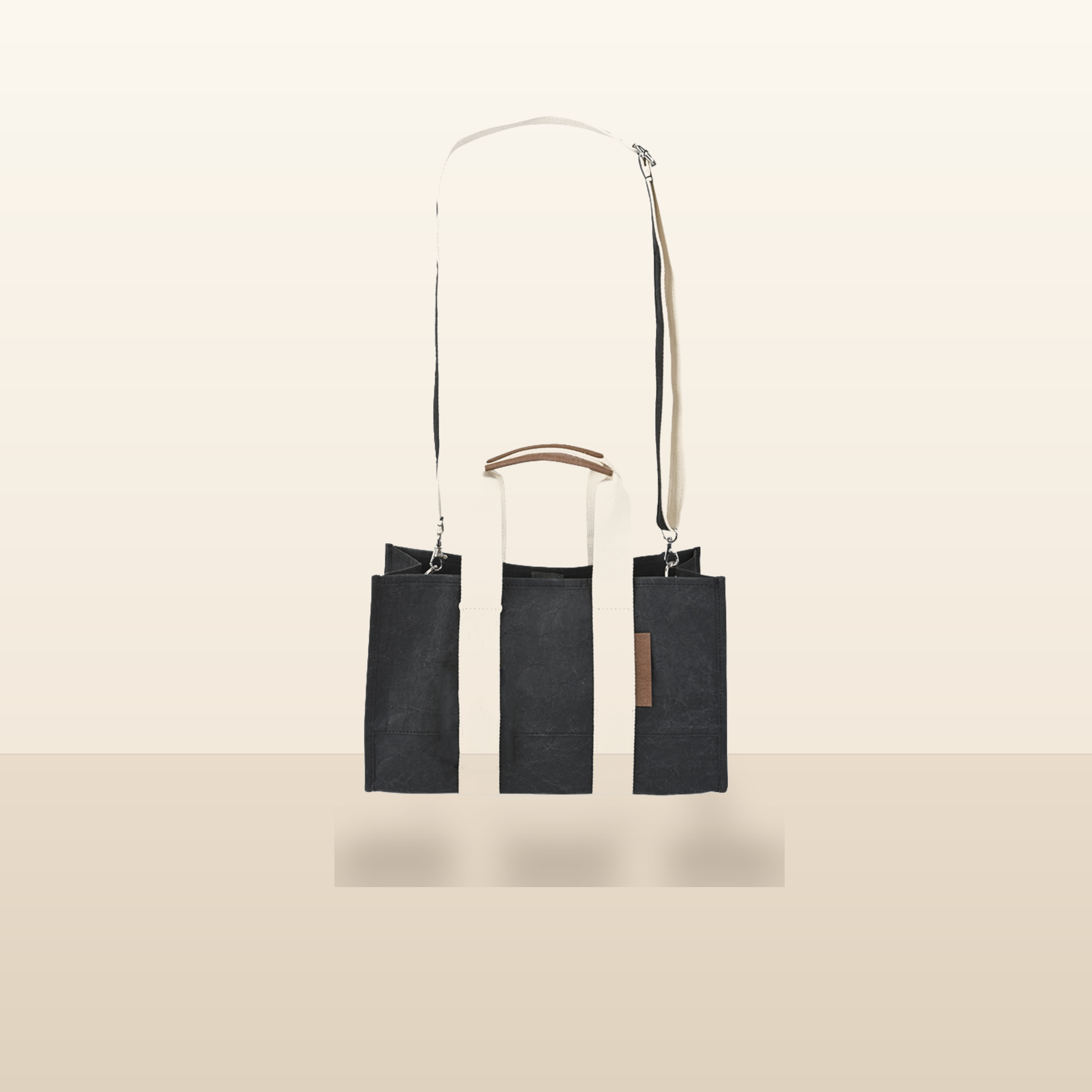 Product page photo for Boxy Tote Mini With Detachable Crossbody Strap