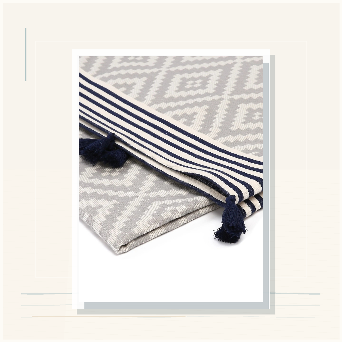 Ember & Coast Product-Line Showcase card thumbnail 2026-05-05 for Cove Diamond Turkish Beach Blanket using verified product imagery