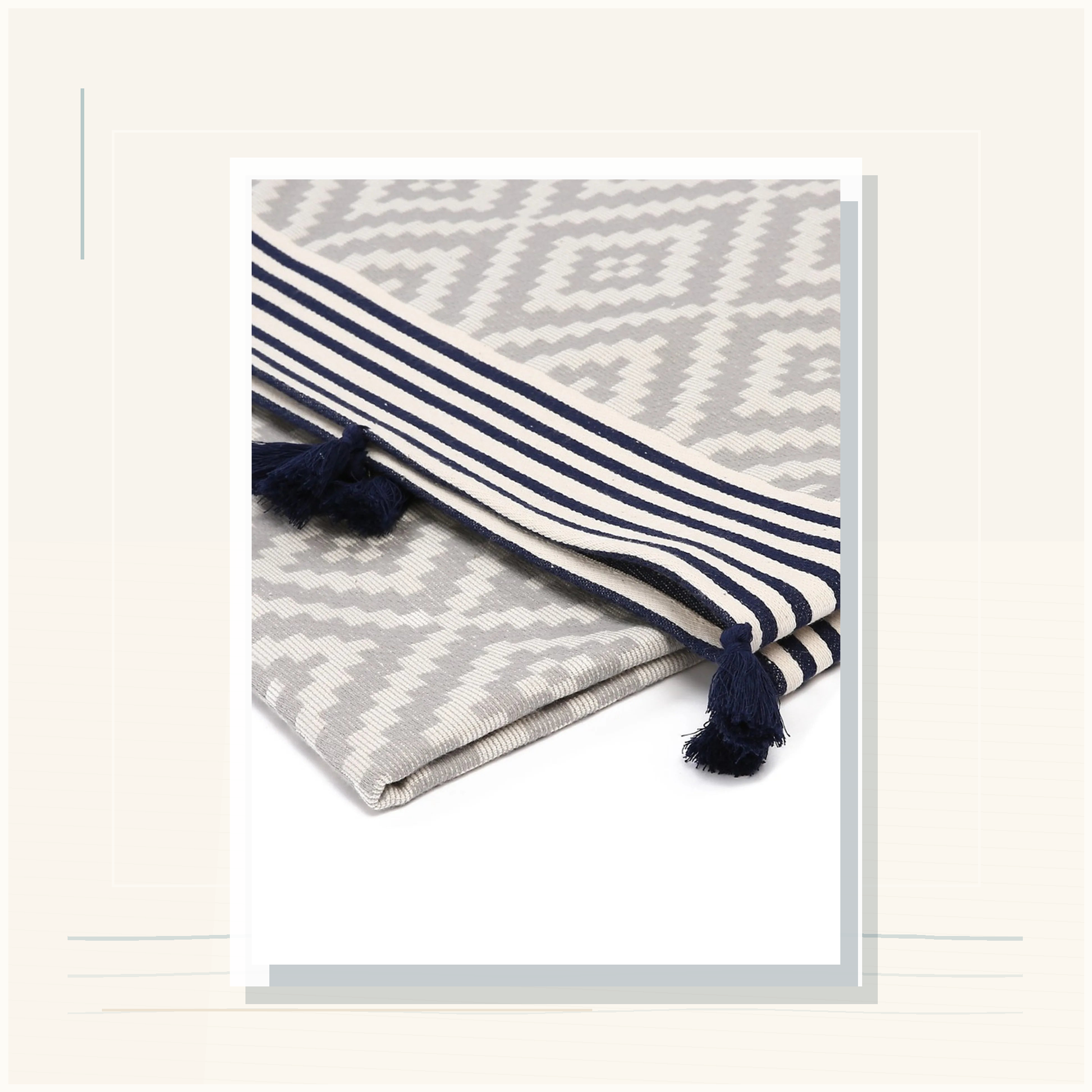 Ember & Coast Product-Line Showcase card thumbnail 2026-05-05 for Cove Diamond Turkish Beach Blanket using verified product imagery