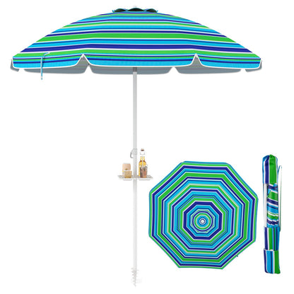 7.2ft Beach Umbrella with Sand Anchor