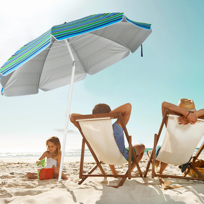 7.2ft Beach Umbrella with Sand Anchor
