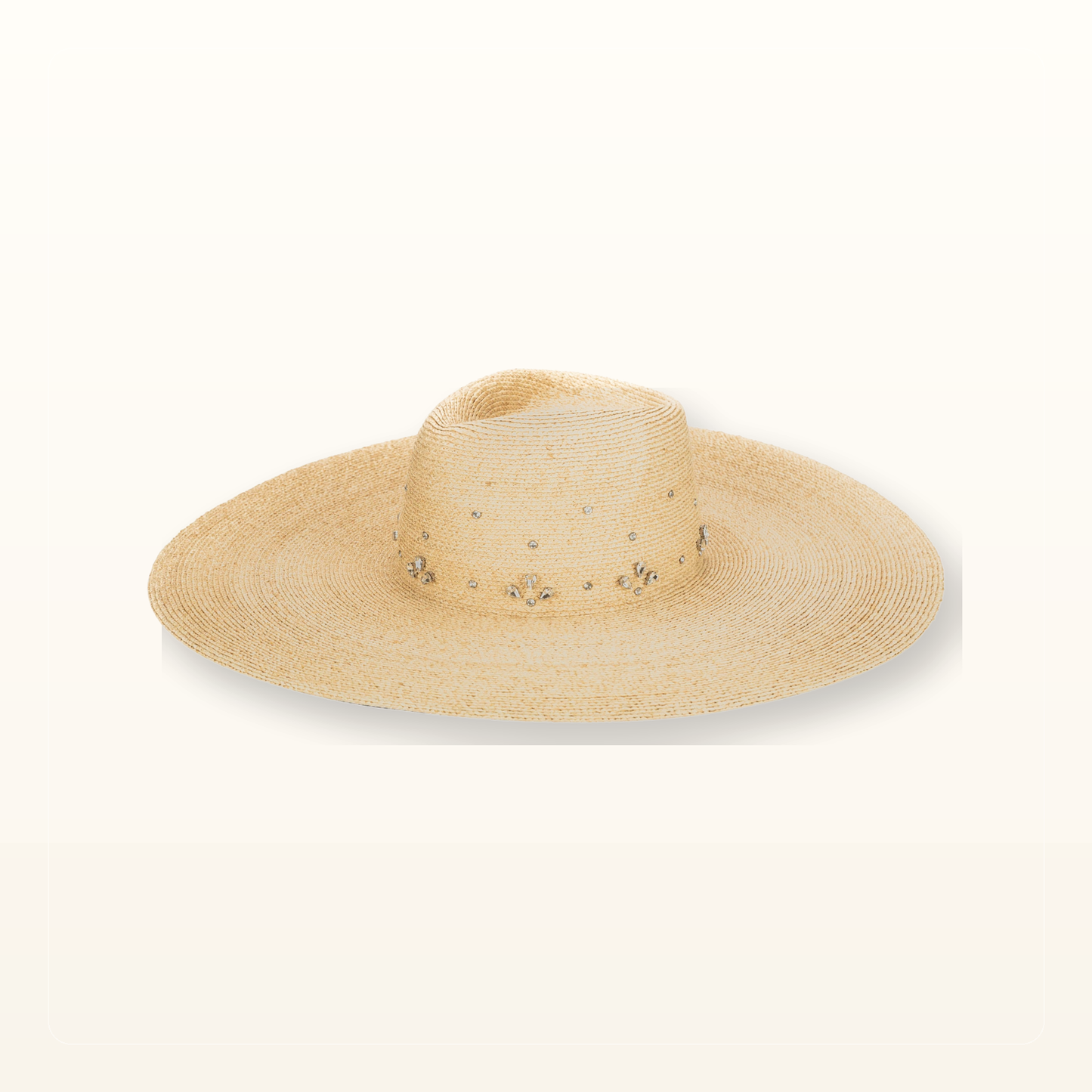 Studio product photo for Glitz Wide Brim Fedora Sun Hat