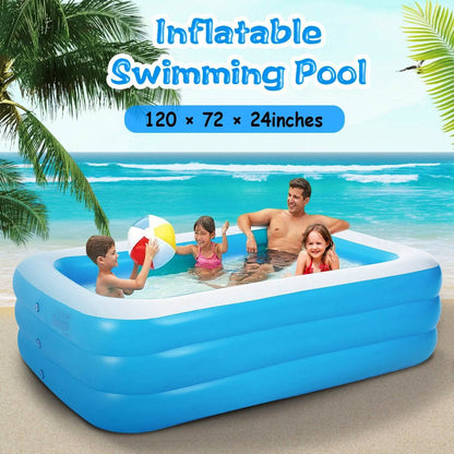 Cove 120in Family Inflatable Pool