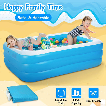 Cove 120in Family Inflatable Pool
