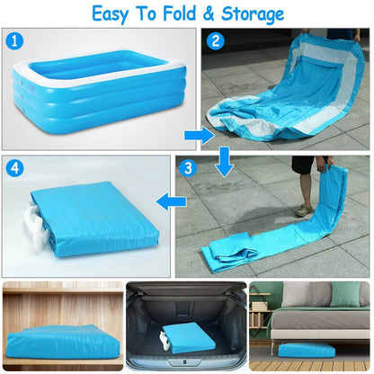 Cove 120in Family Inflatable Pool