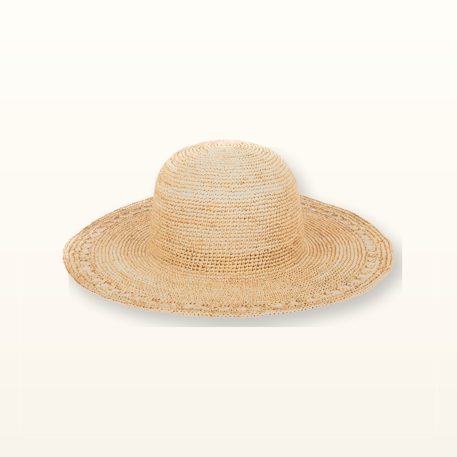 Studio product photo for Isla - Women's Raffia Round Crown Floppy