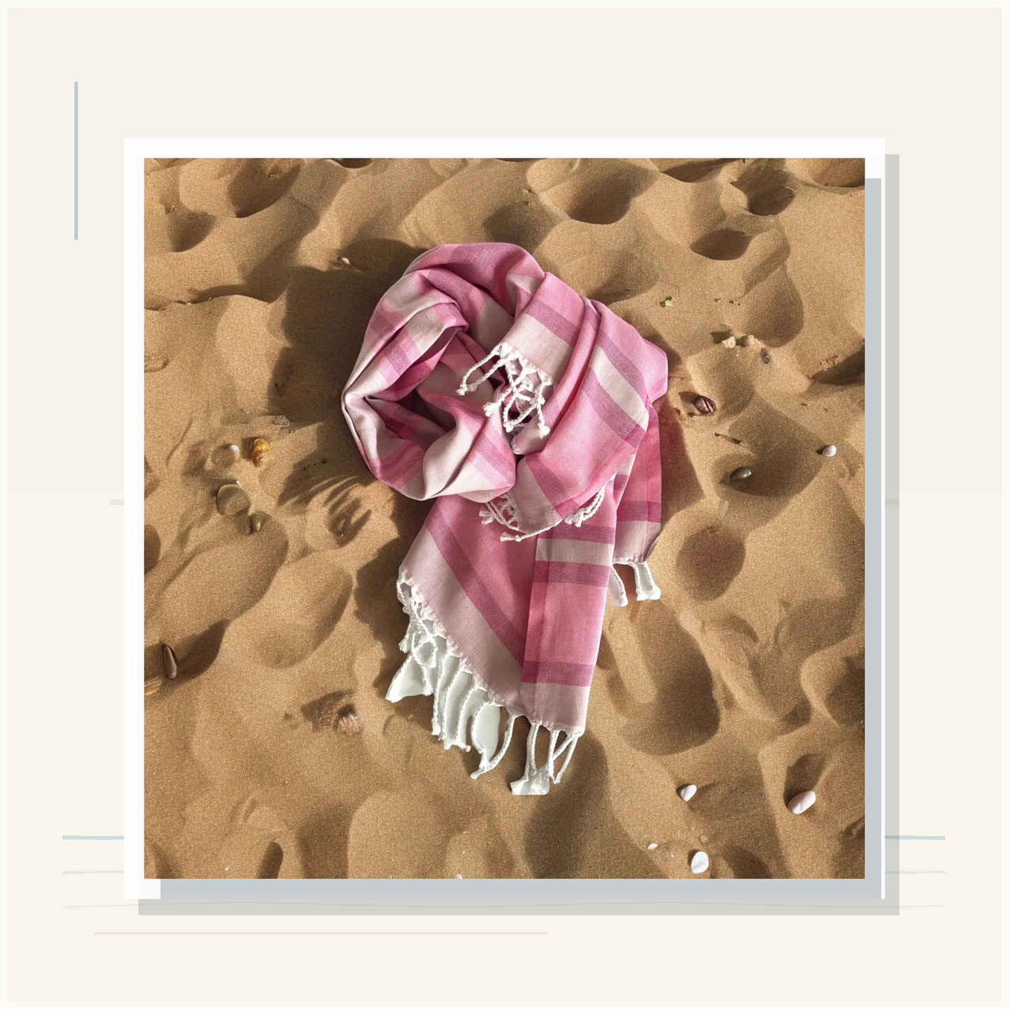 Ember & Coast Product-Line Showcase card thumbnail 2026-05-05 for Laguna Blush Turkish Cotton Beach Towel using verified product imagery