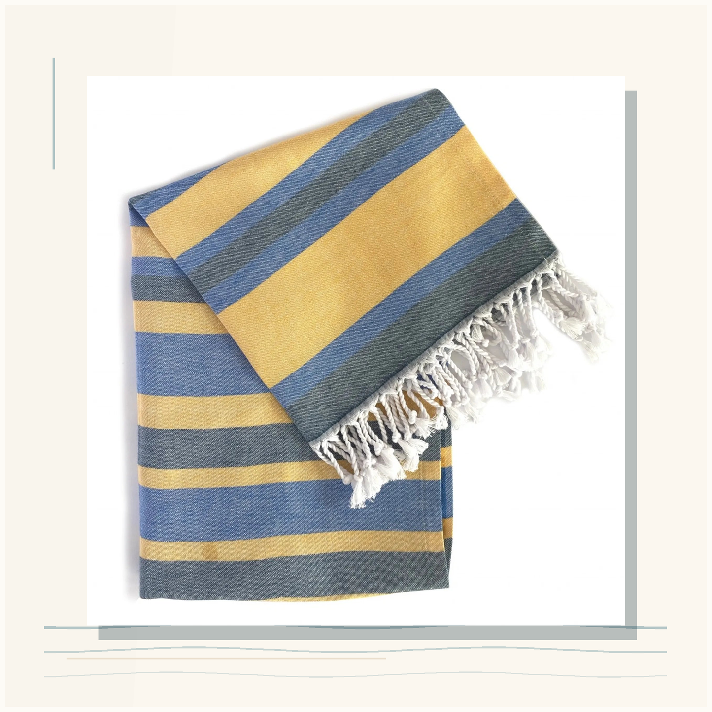 Malibu Sands Turkish Cotton Beach Towel plain shoreline mat support image