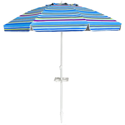 7.2ft Beach Umbrella with Sand Anchor