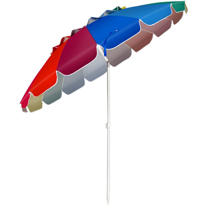 8ft Beach Umbrella with Sand Anchor