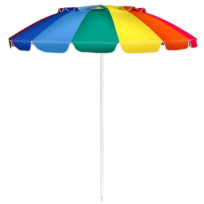 8ft Beach Umbrella with Sand Anchor